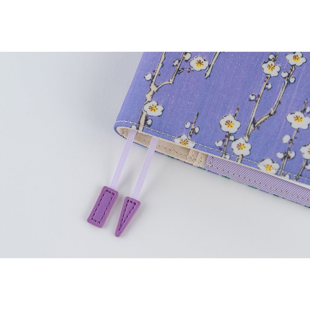 Hobonichi Cover Unsodo: Bijutsukai (Plum and Dianthus) A6