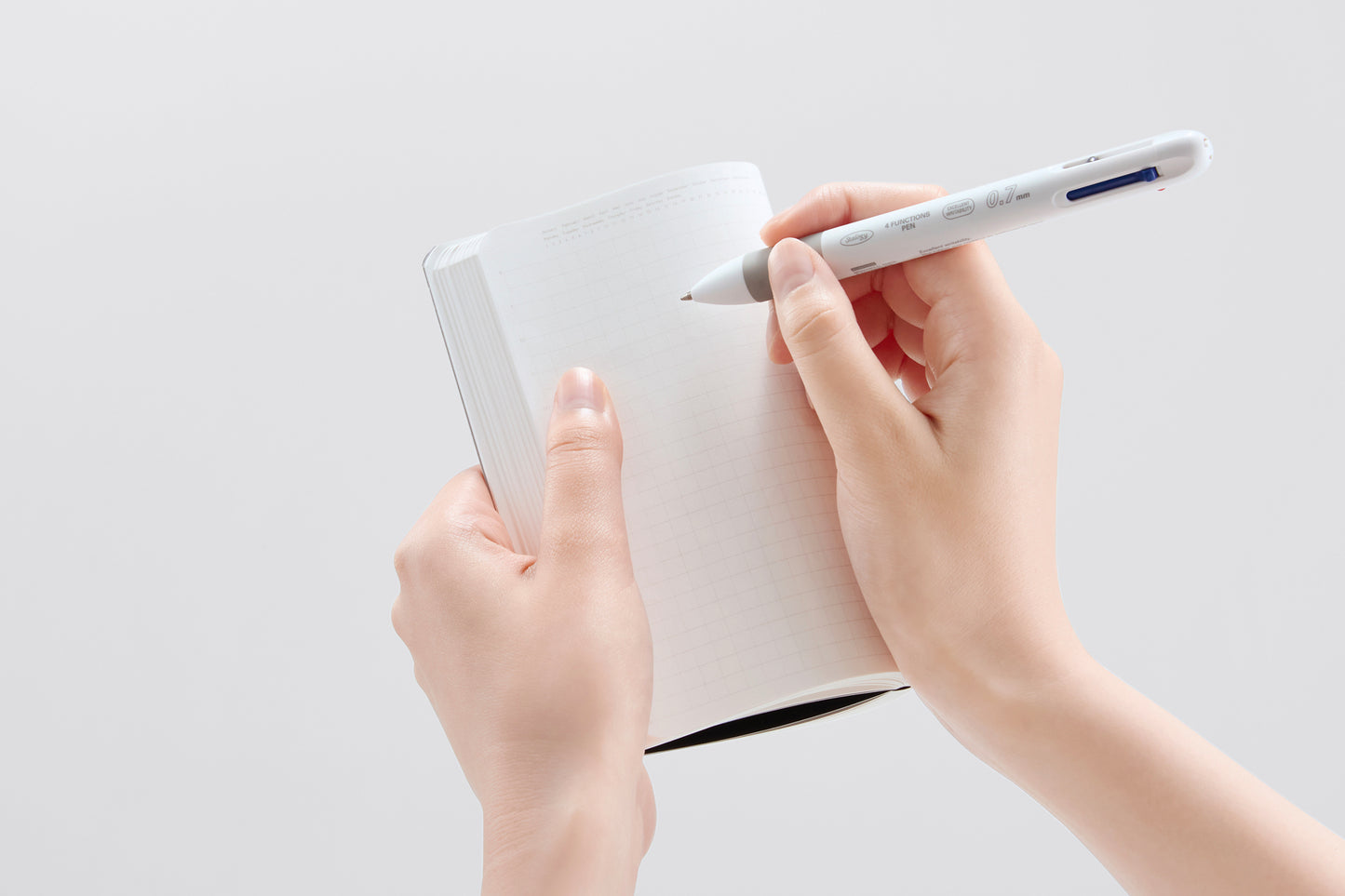 Stalogy 1/2 Year Notebook A6 Slim Black Grid
