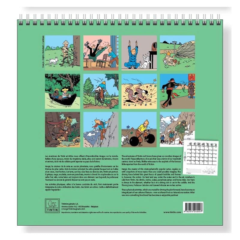 Tintin 2026 Wall Calendar