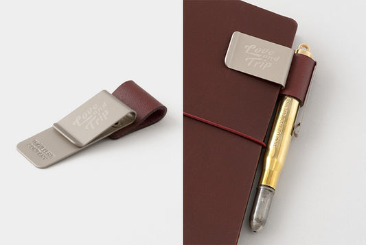 TRC TRAVELER'S Leather Pen Holder LOVE AND TRIP Red