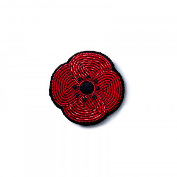 Macon&Lesquoy Hand-Embroidered Brooch