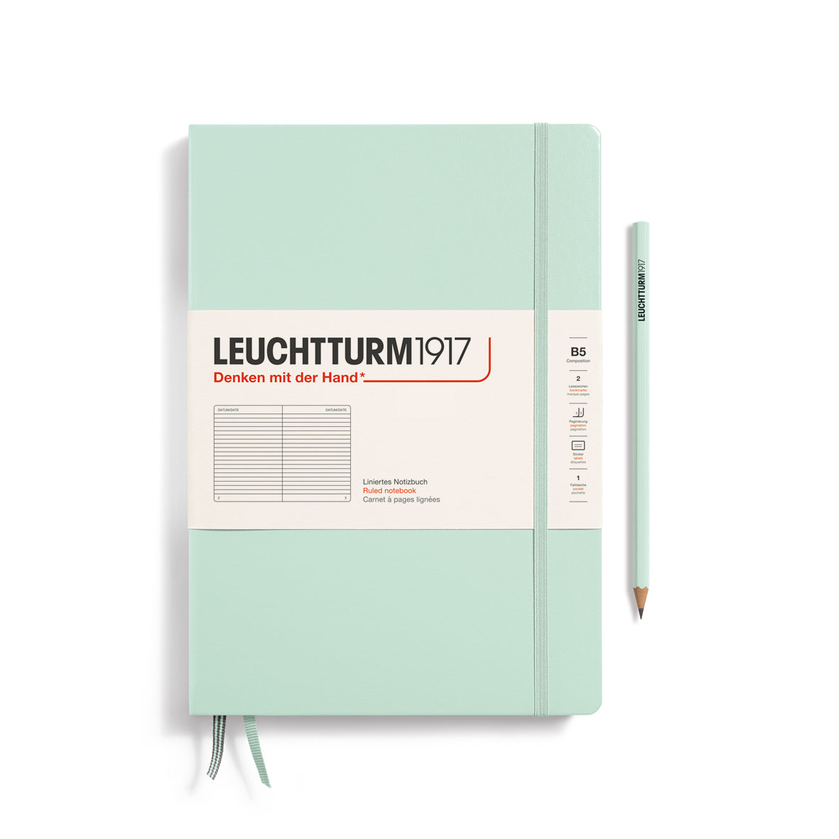 Leuchtturm Notebook Composition B5 Hardcover Lined