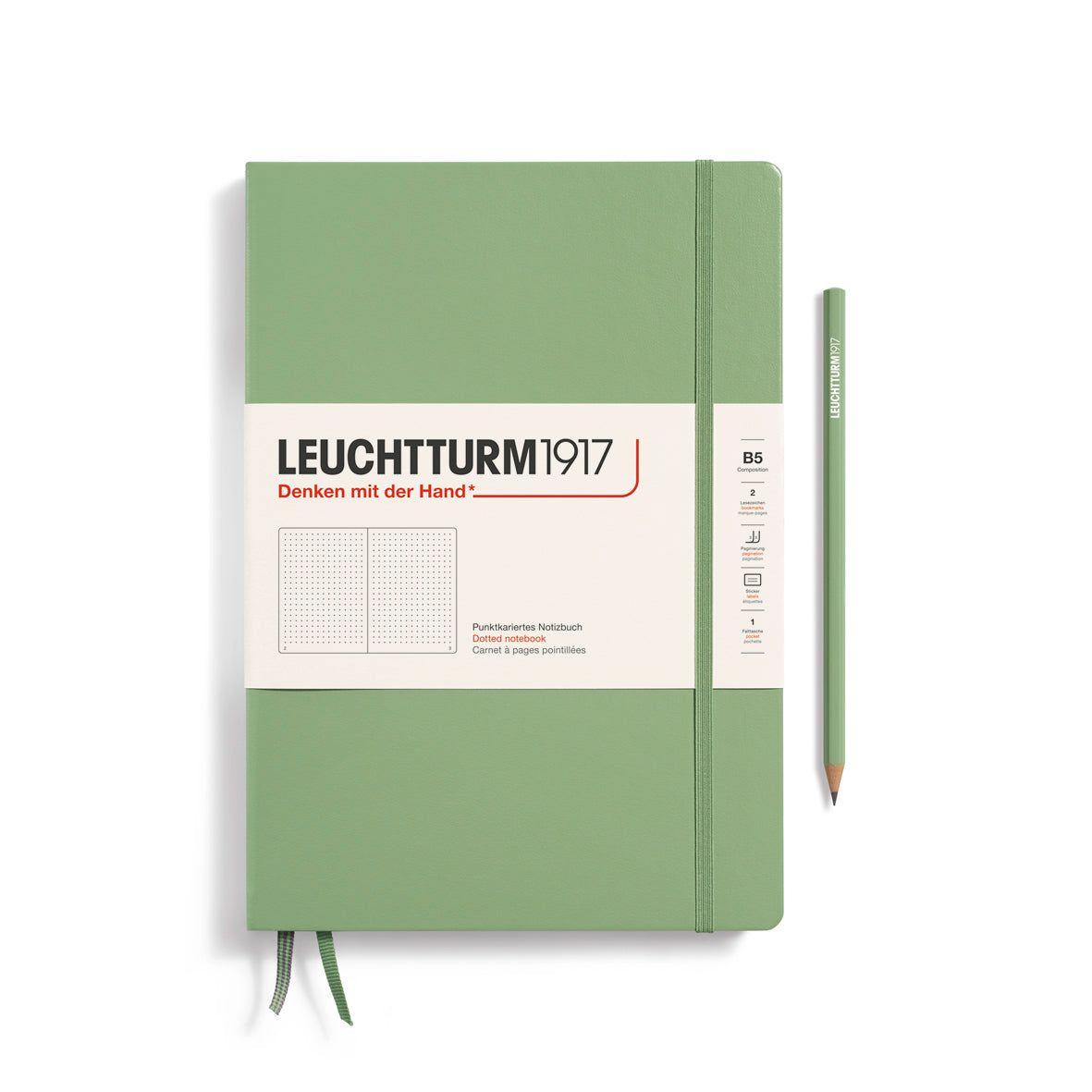 Leuchtturm Notebook Composition B5 Hardcover Dotted