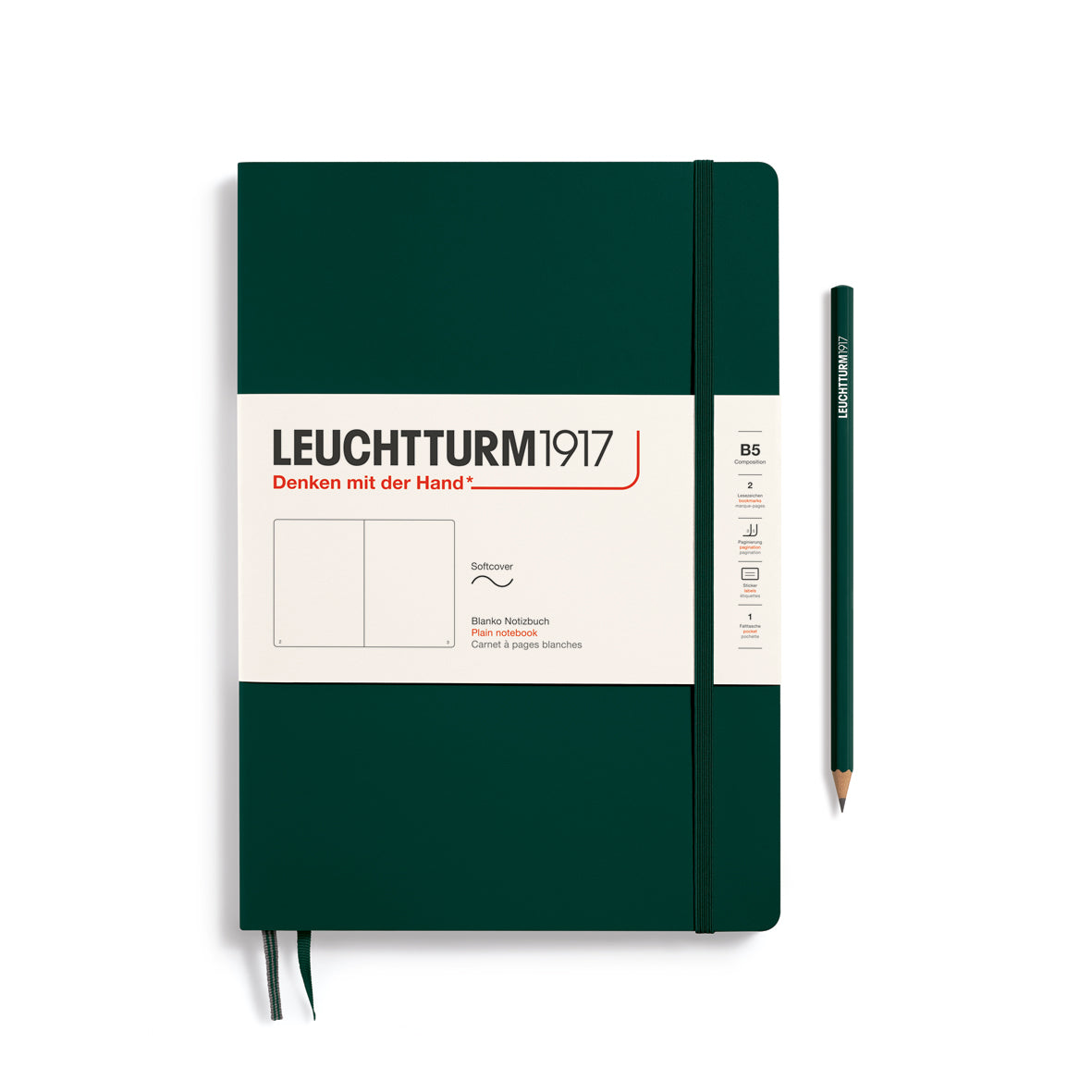 Leuchtturm Notebook Composition B5 Softcover Blank