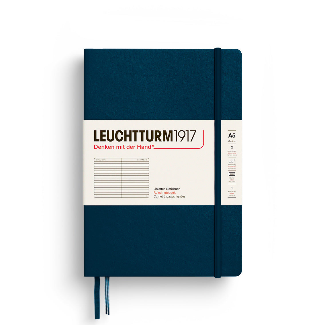 Leuchtturm Notebook Medium A5 Hardcover Lined