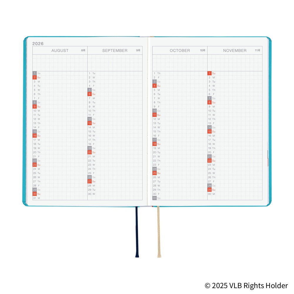 Hobonichi 2026 Planner HON A6 English Virginia Lee Burton: The Little House