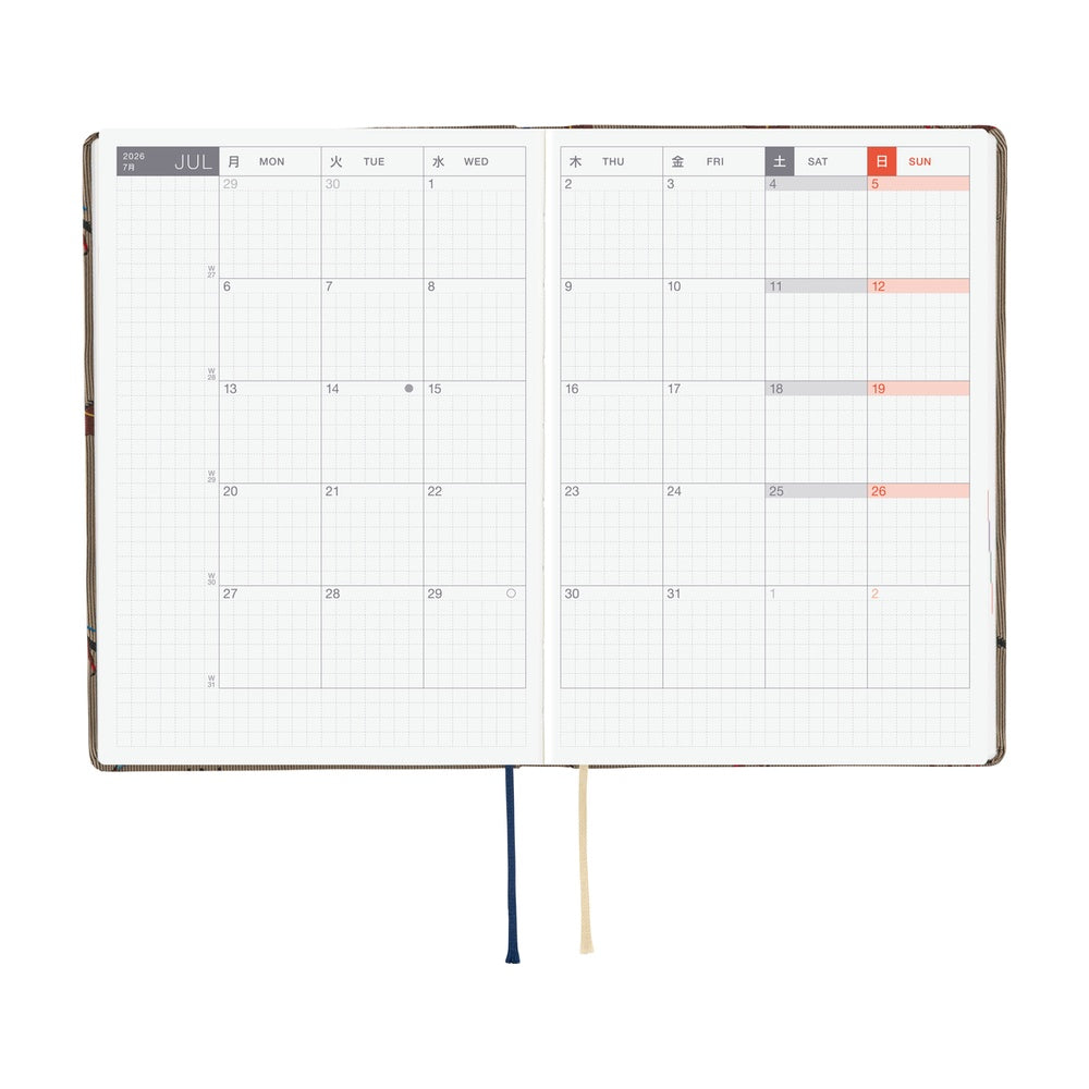 Hobonichi 2026 Planner HON A6 English Bow & Tie