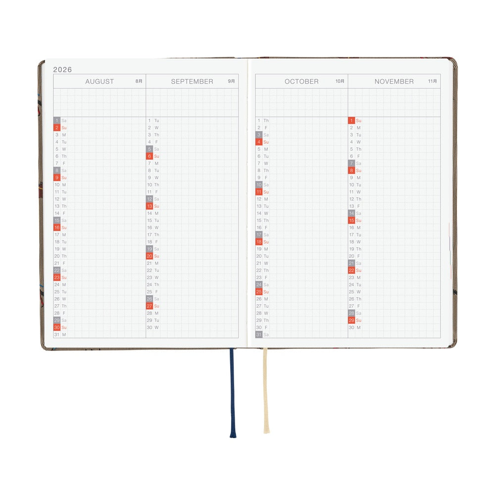 Hobonichi 2026 Planner HON A6 English Bow & Tie