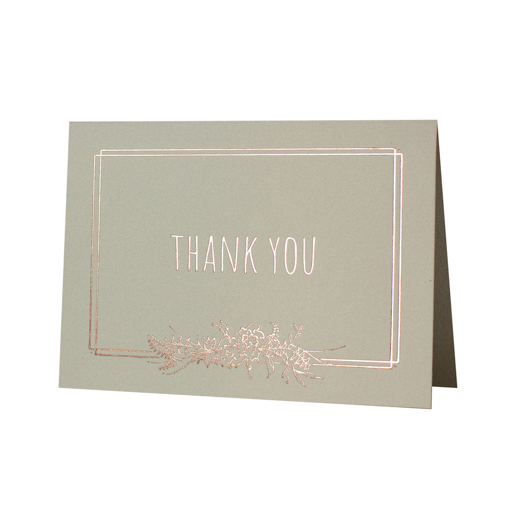 Oblation Gilded Age Thank You Cards with Envelopes, Box of 6