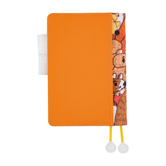 Hobonichi Cover A6 100% ORANGE: Squirrel Squadron