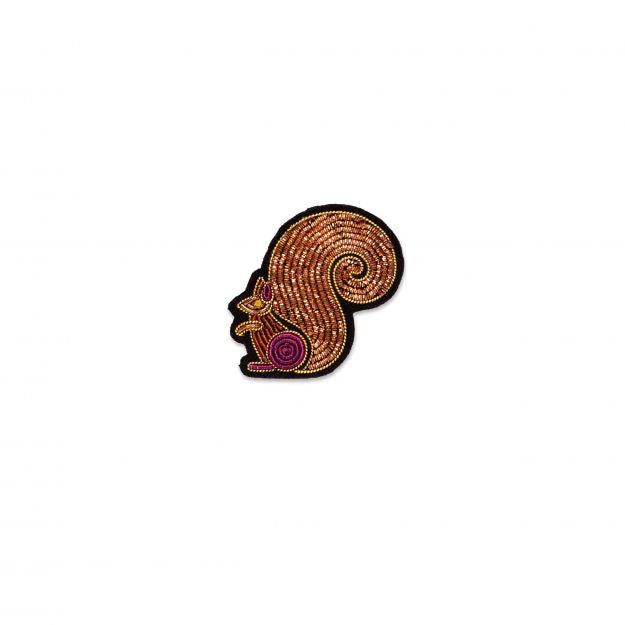 Macon&Lesquoy Hand-Embroidered Brooch