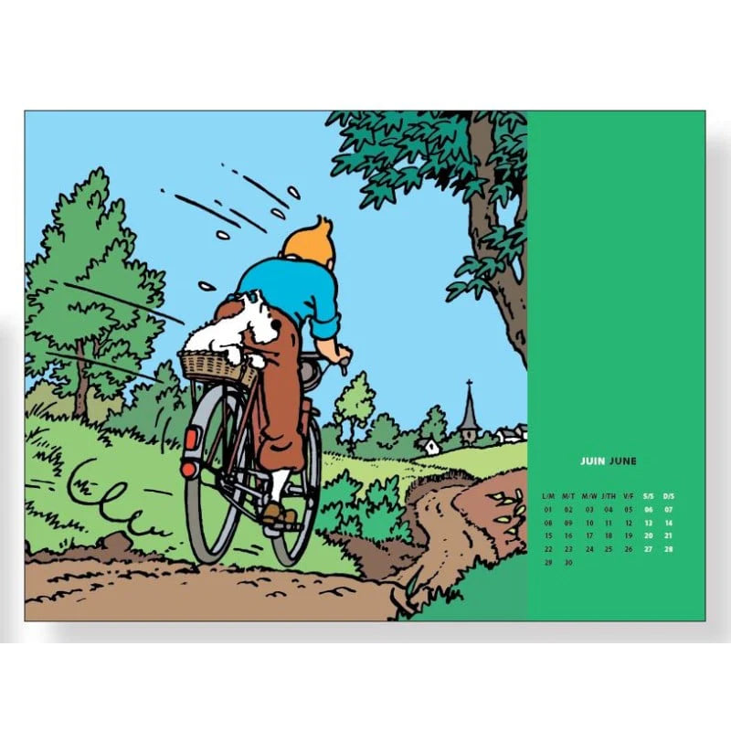 Tintin 2026 Pocket Calendar A6 10x16 cm