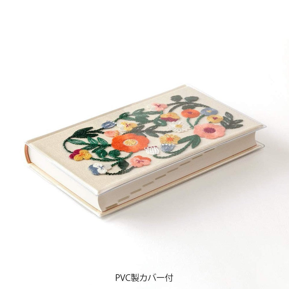 Midori 5-Year Diary Embroidery Flower Beige