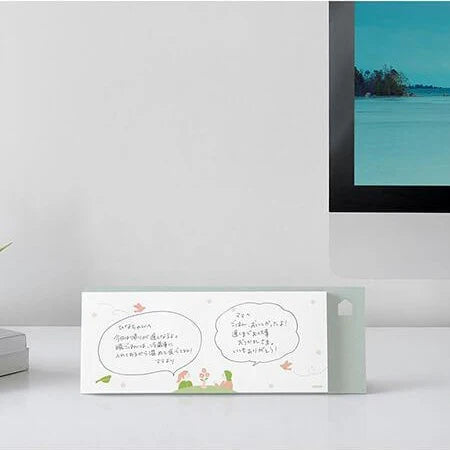 Midori MD Stand Memo Horizontal Type Message Pink