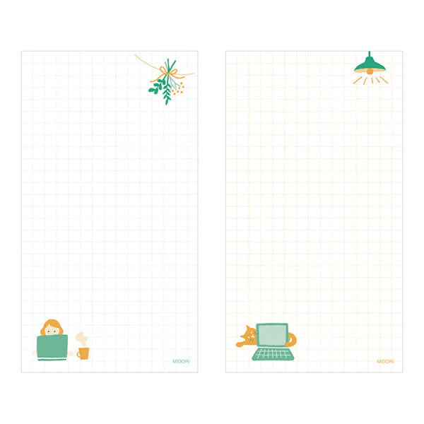 Midori MD Stand Memo Vertical Free Green