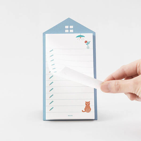 Midori MD Stand Memo Vertical To-Do List Blue