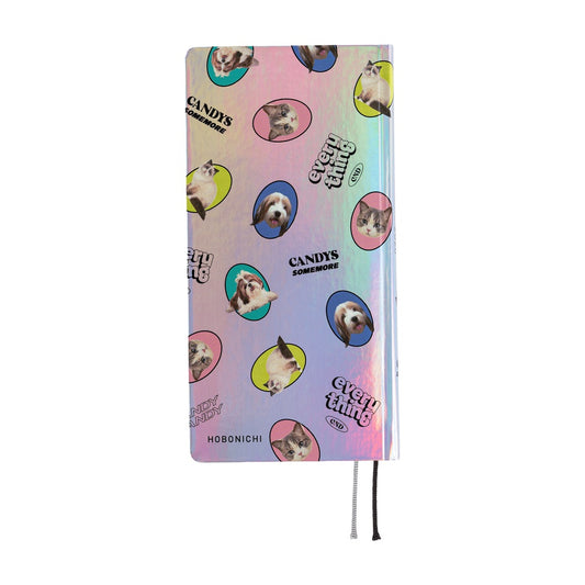 Hobonichi Planner Weeks 2026 ENG Candy Stripper: Random Dog & Cat (Aurora)