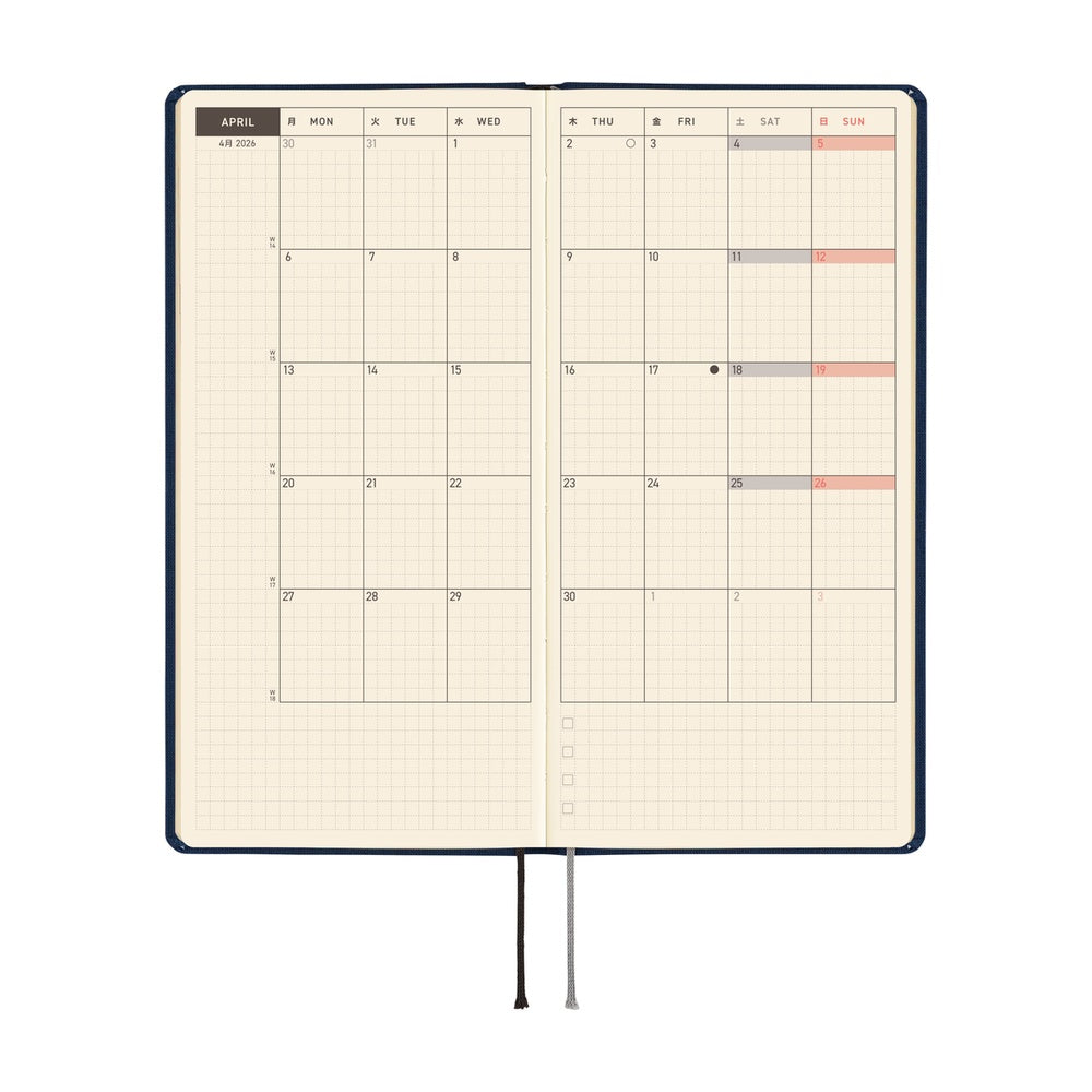 Hobonichi Planner Weeks 2026 ENG Colours