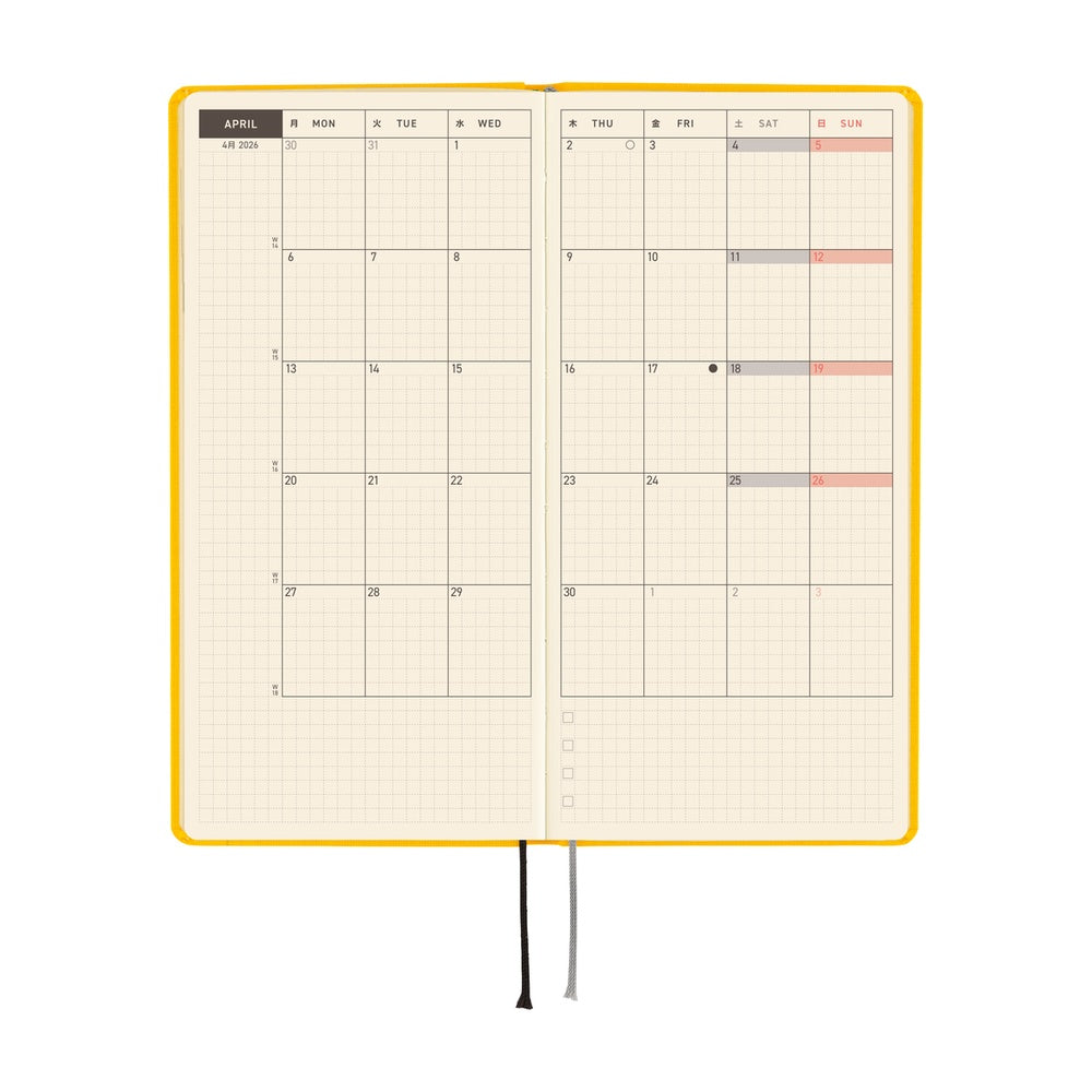 Hobonichi Planner Weeks 2026 ENG Colours