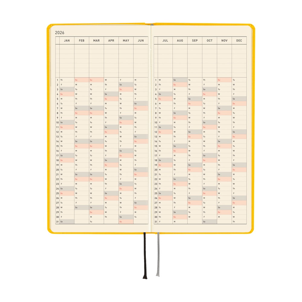 Hobonichi Planner Weeks 2026 ENG Colours