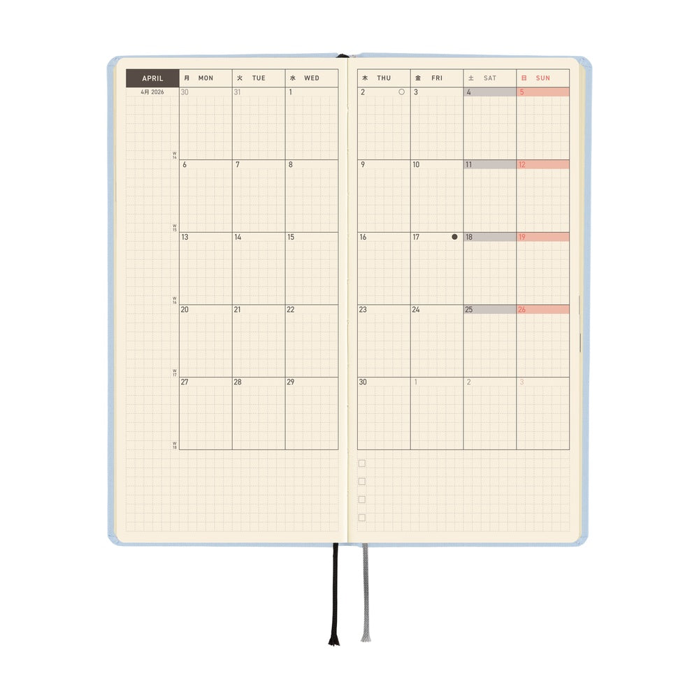 Hobonichi Planner Weeks 2026 ENG Colours