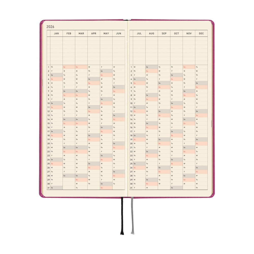 Hobonichi Planner Weeks 2026 ENG Colours