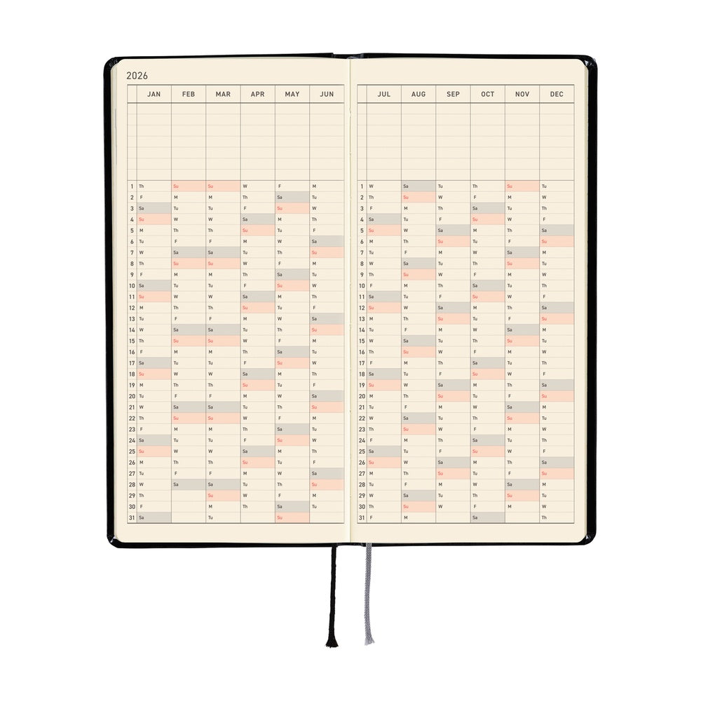 Hobonichi Planner Weeks 2026 ENG Yumi Kitagishi:White Cat's Daily Life