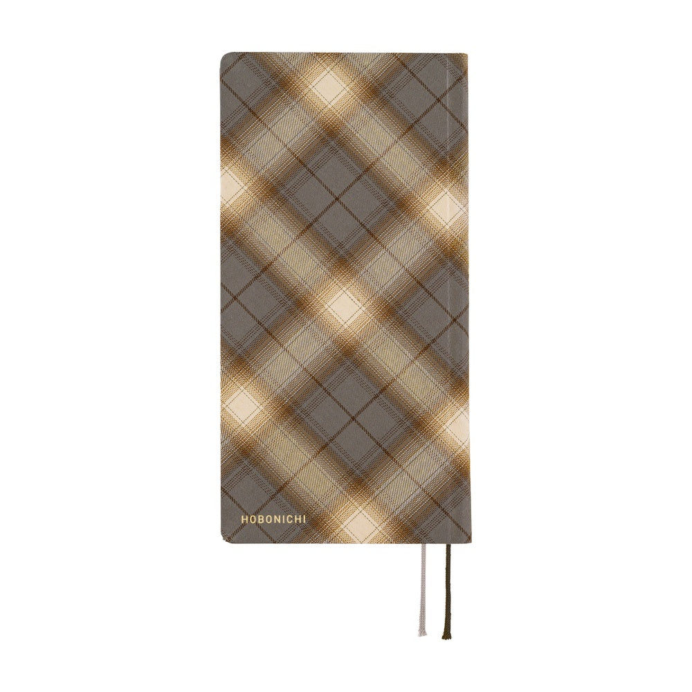 Hobonichi Planner Weeks 2026 ENG Shirt Fabric: Foggy Plaid