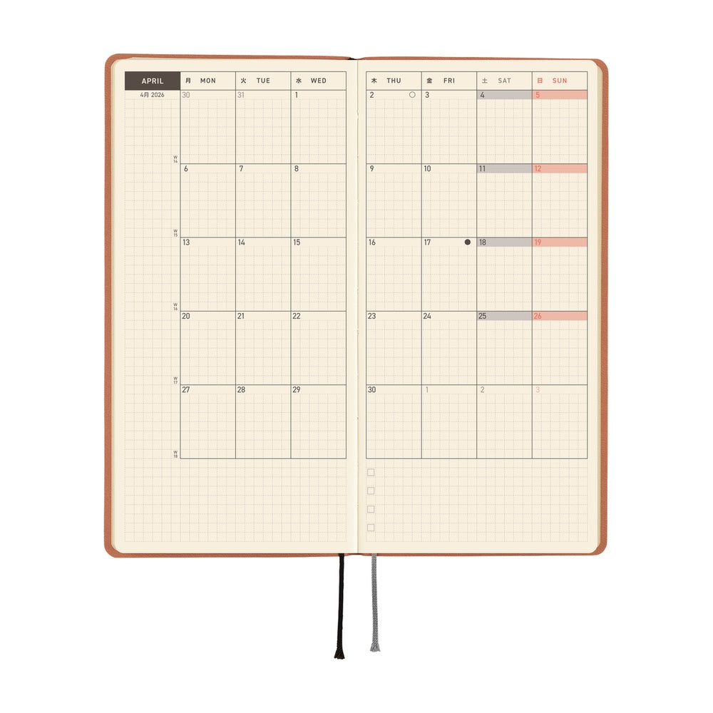 Hobonichi Planner Weeks 2026 ENG Smooth