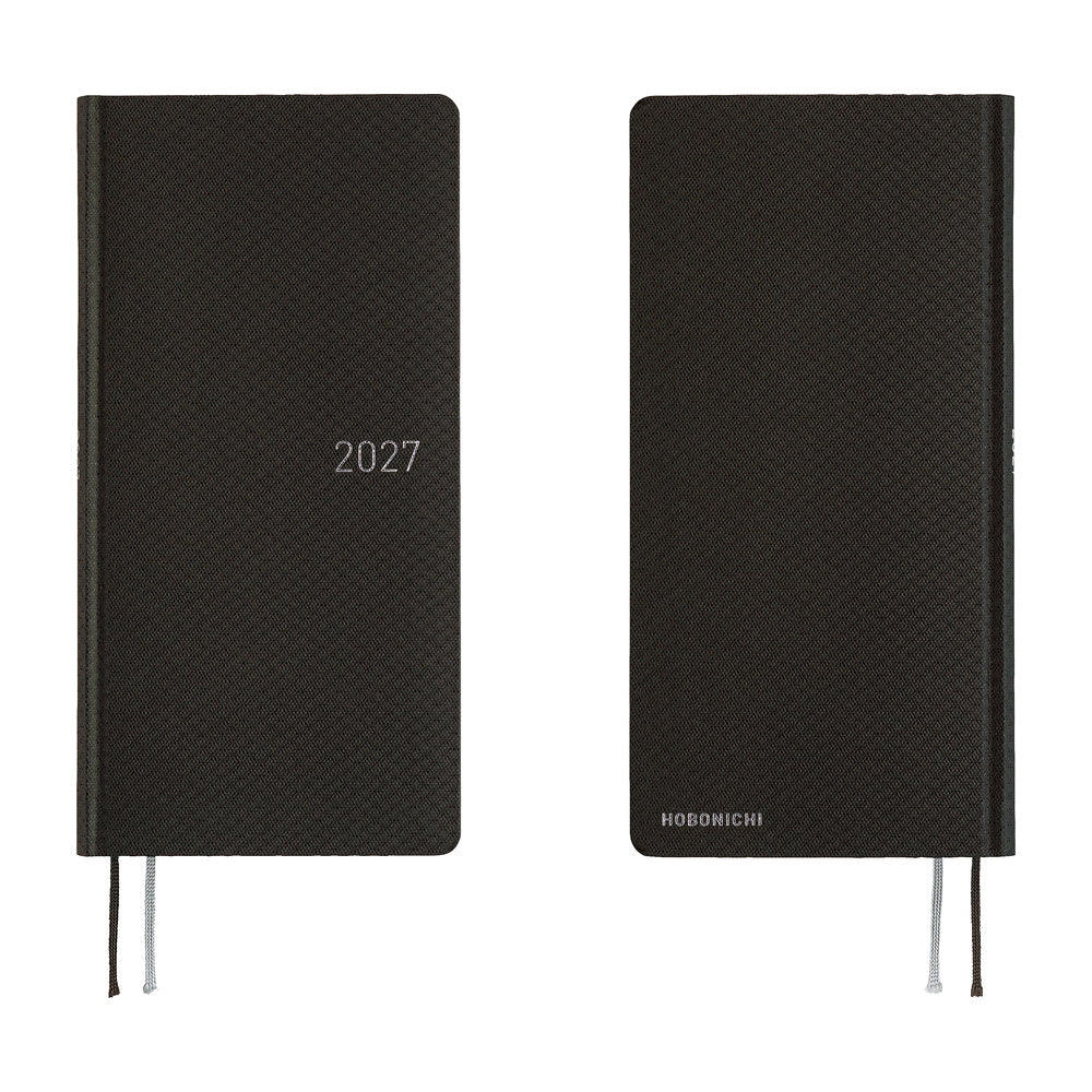 Hobonichi 2027 Planner Weeks ENG Paper Series: Black Argyle