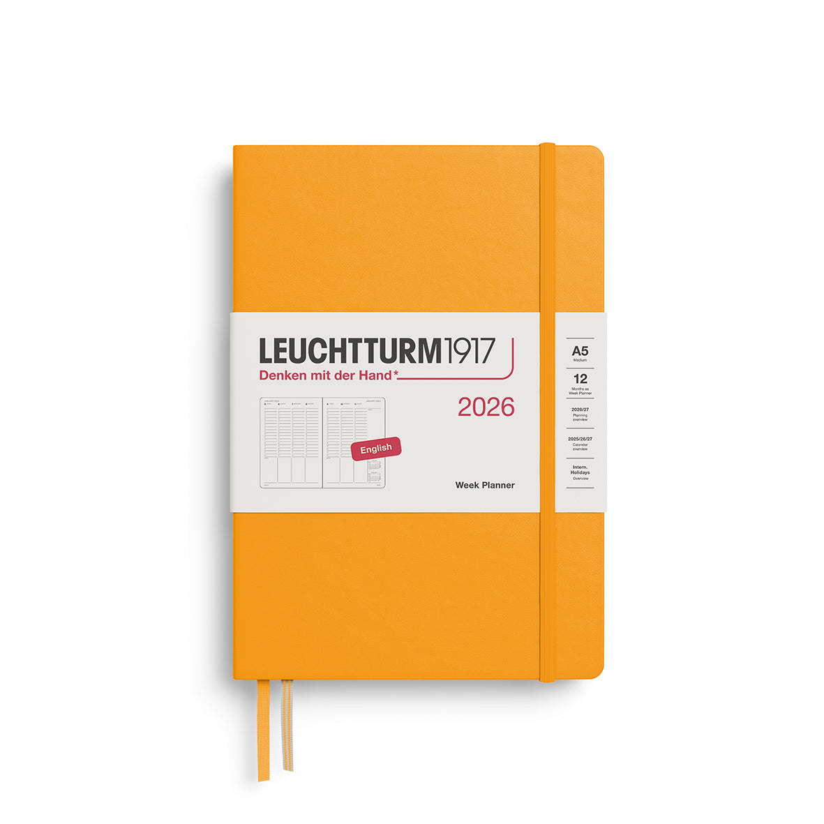 Leuchtturm 2026 Week Planner Hardcover A5