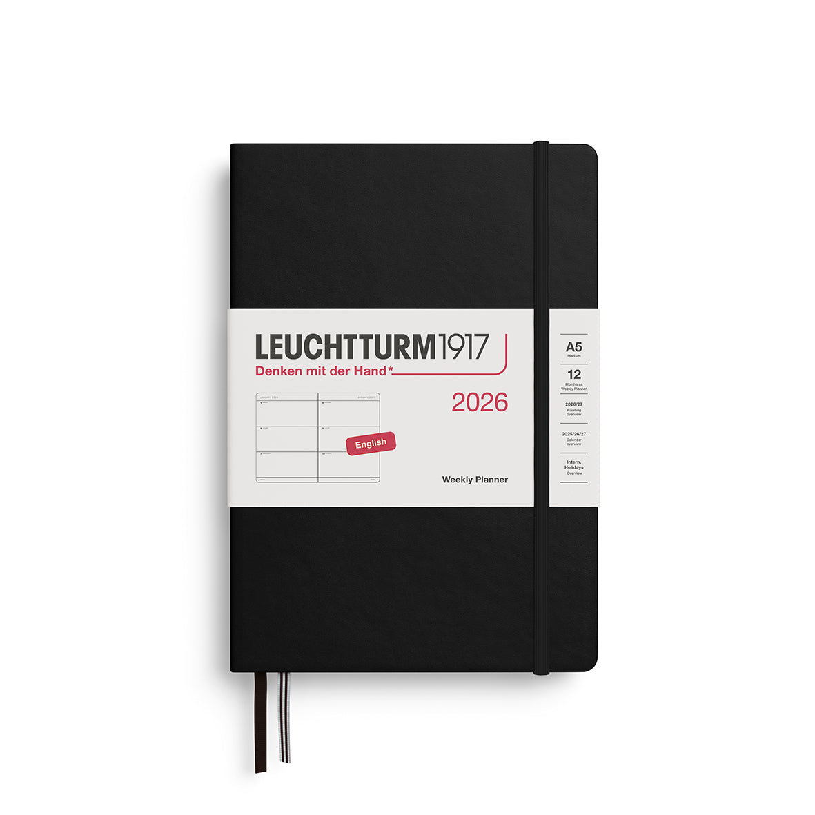 Leuchtturm 2026 Weekly Planner Hardcover A5