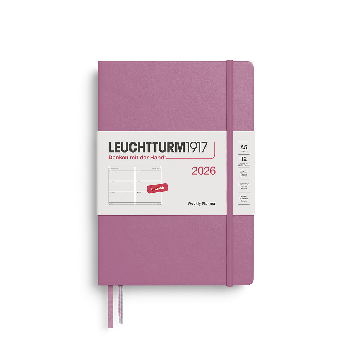 Leuchtturm 2026 Weekly Planner Hardcover A5