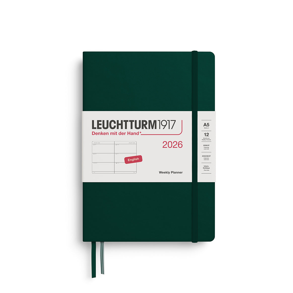 Leuchtturm 2026 Weekly Planner Hardcover A5