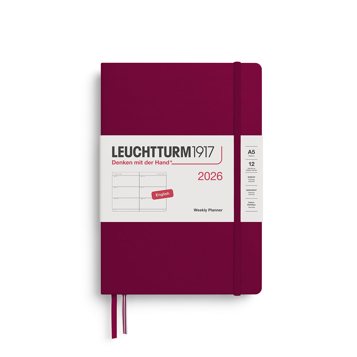 Leuchtturm 2026 Weekly Planner Hardcover A5
