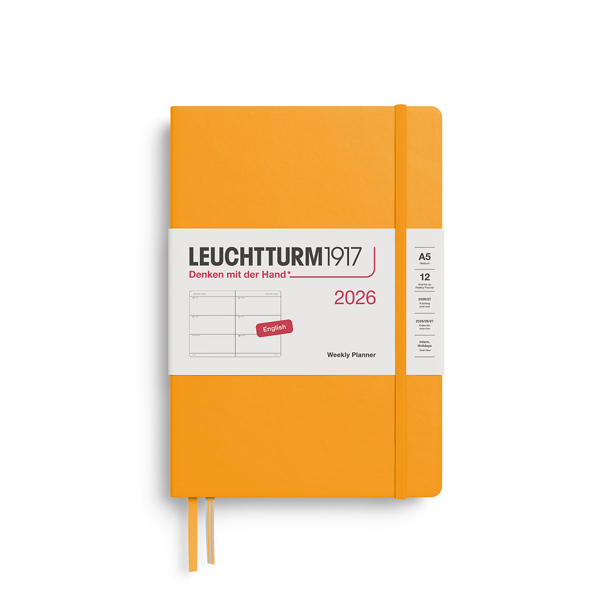 Leuchtturm 2026 Weekly Planner Hardcover A5
