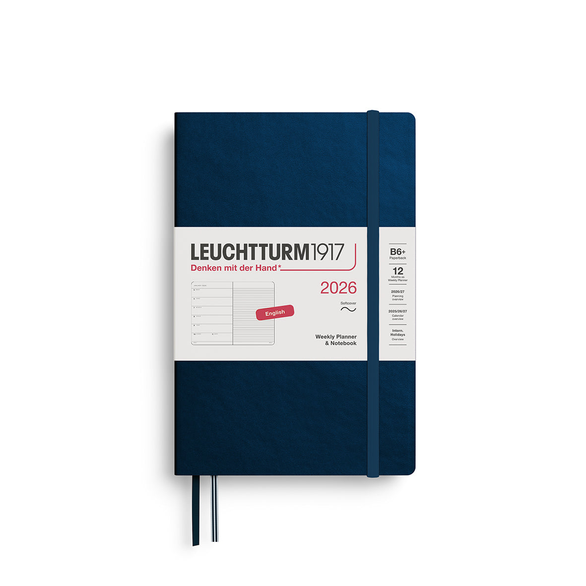 Leuchtturm 2026 Weekly Planner & Notebook Softcover B6+