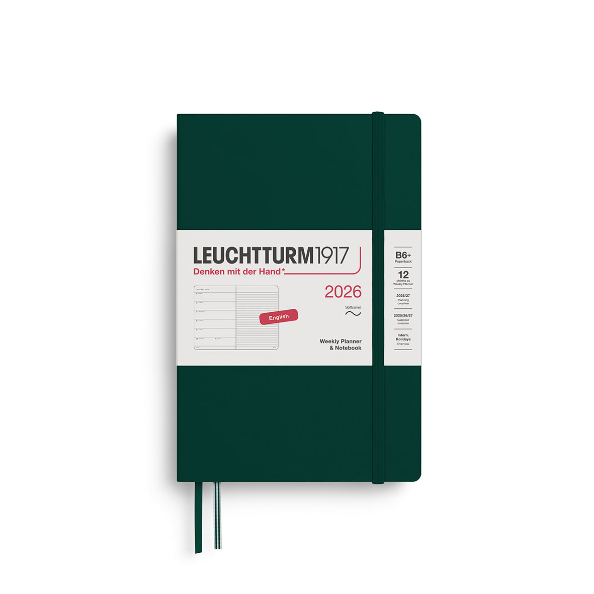 Leuchtturm 2026 Weekly Planner & Notebook Softcover B6+