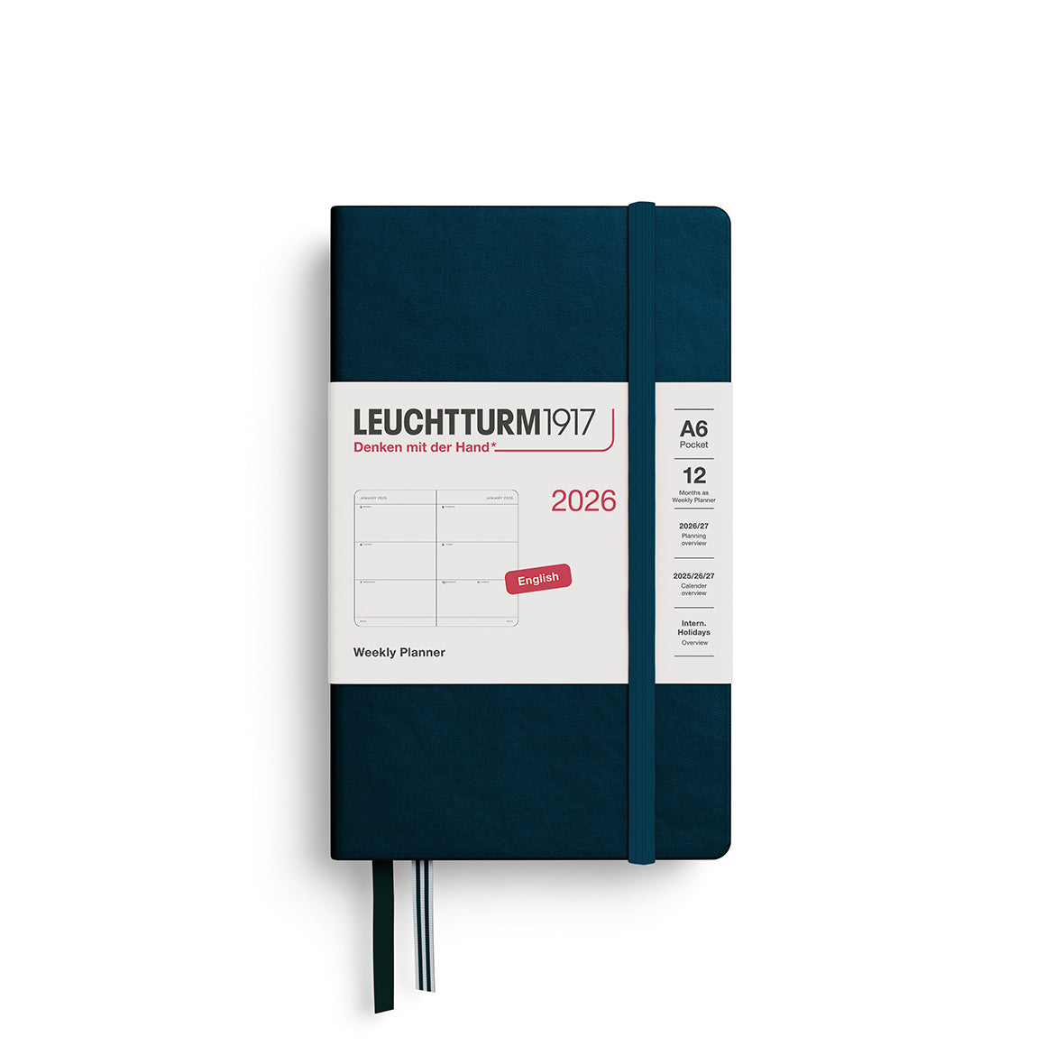 Leuchtturm 2026 Weekly Planner Hardcover A6