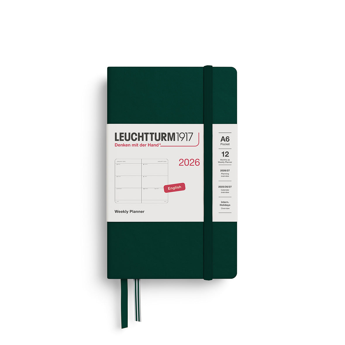 Leuchtturm 2026 Weekly Planner Hardcover A6