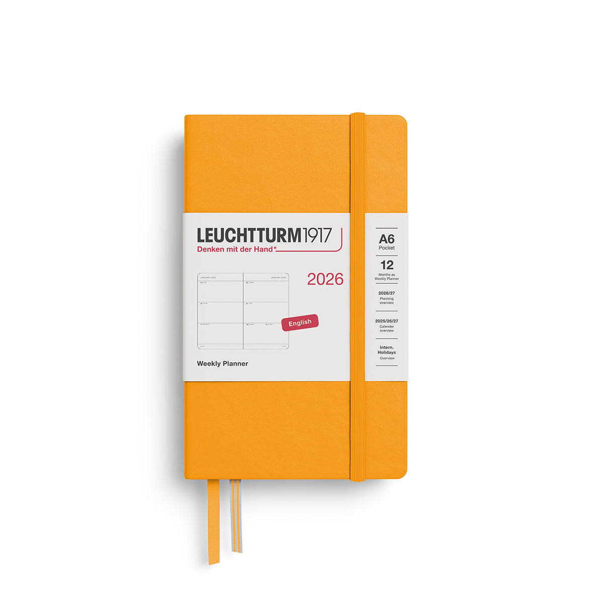 Leuchtturm 2026 Weekly Planner Hardcover A6