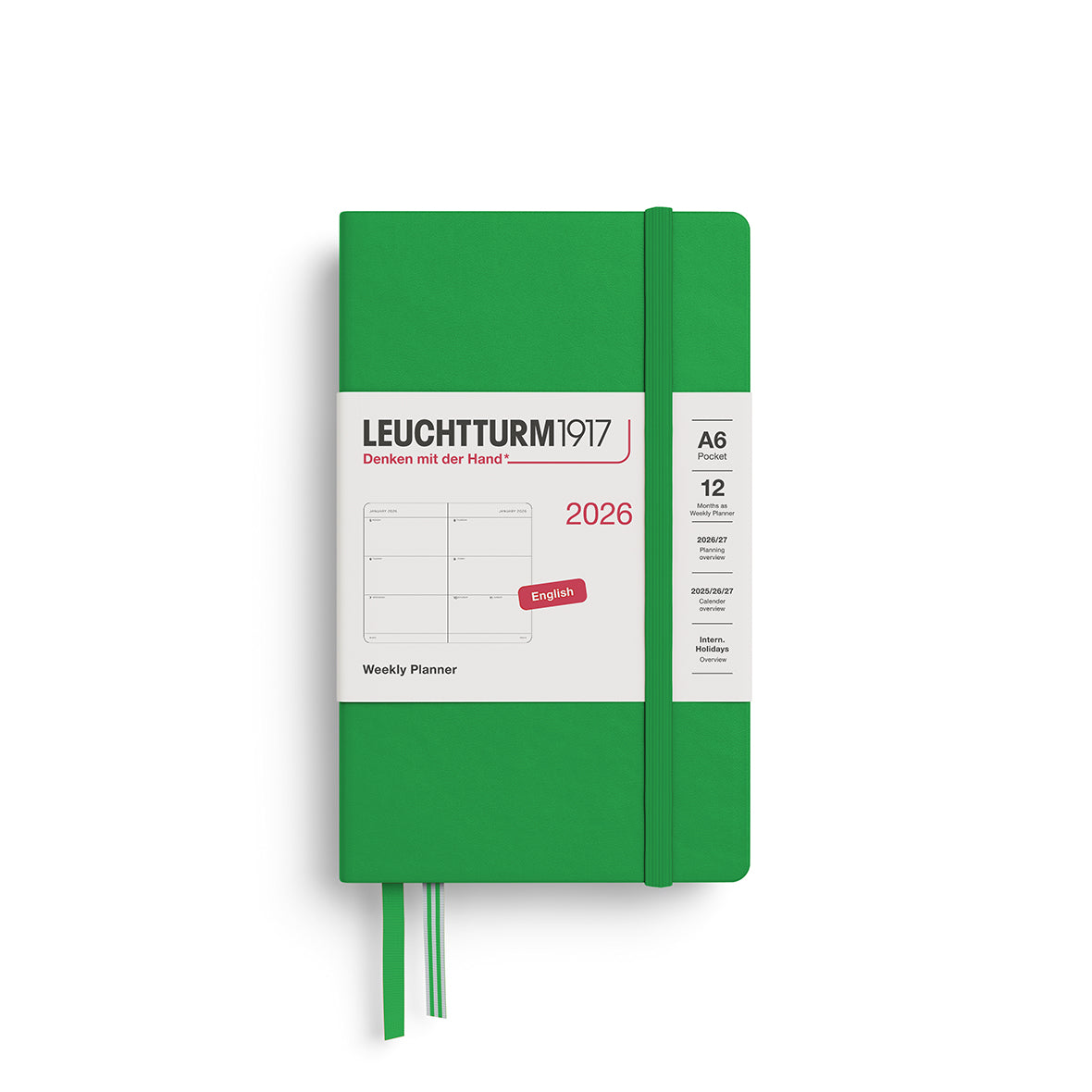Leuchtturm 2026 Weekly Planner Hardcover A6