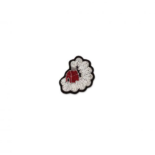 Macon&Lesquoy Hand-Embroidered Brooch