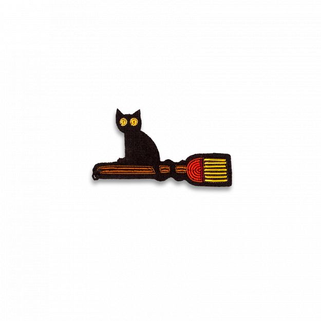 Macon&Lesquoy Hand-Embroidered Brooch