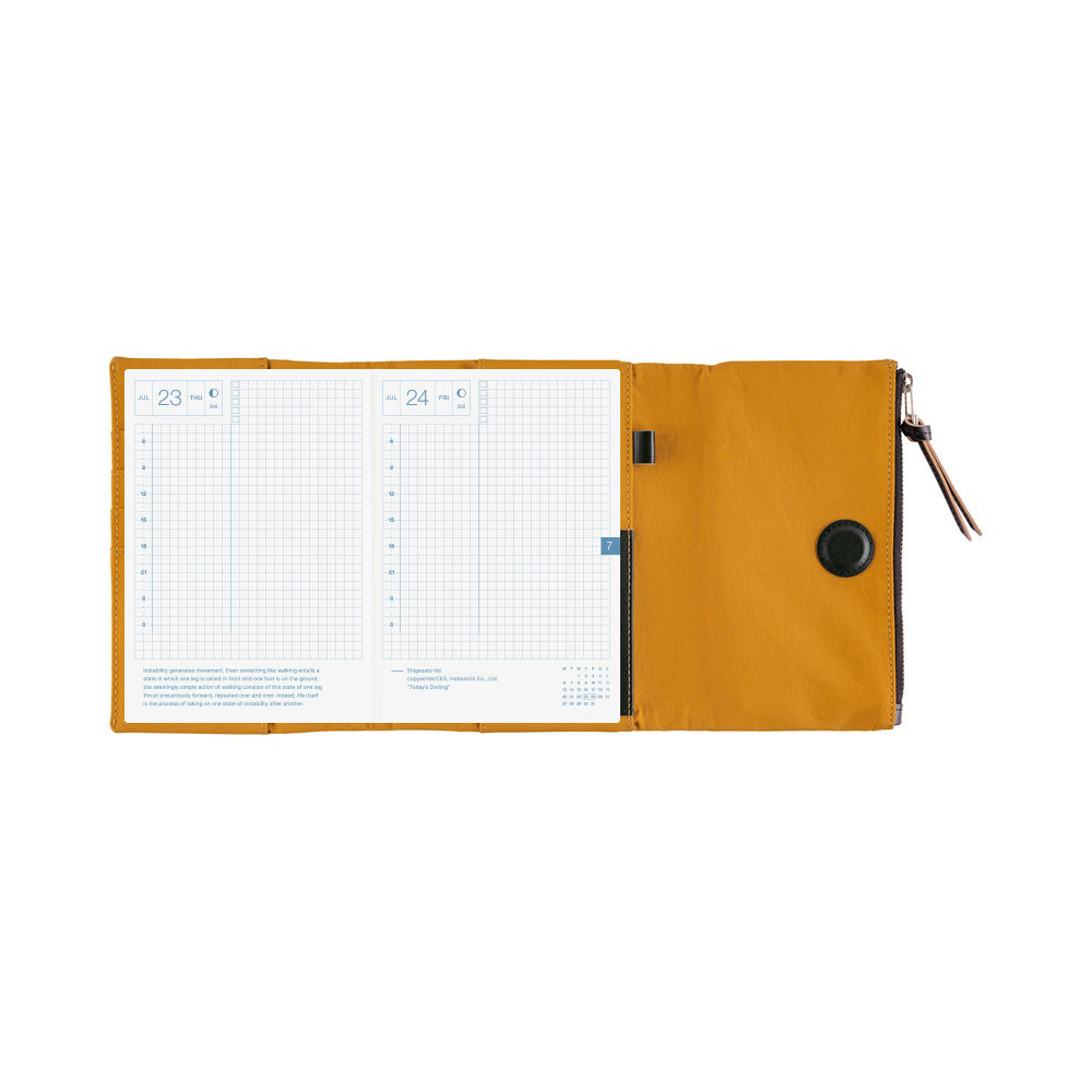 Hobonichi Cover A6 Tragen: Mustard