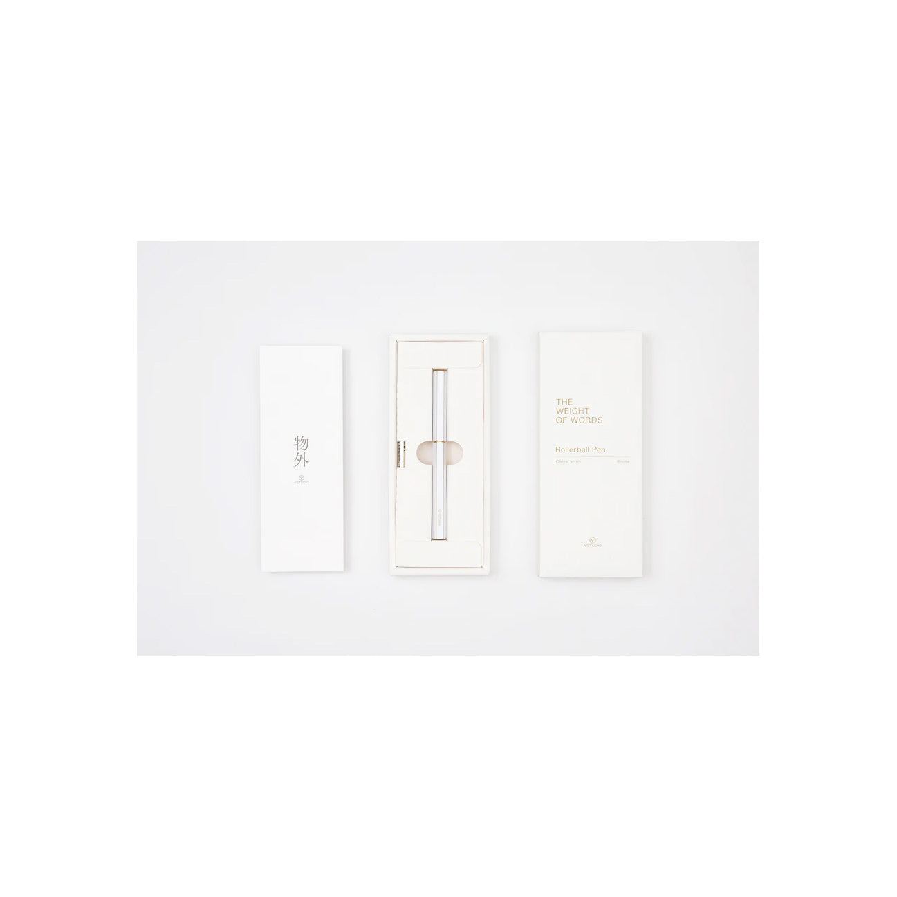 YSTUDIO Classic Revolve Rollerball Pen White