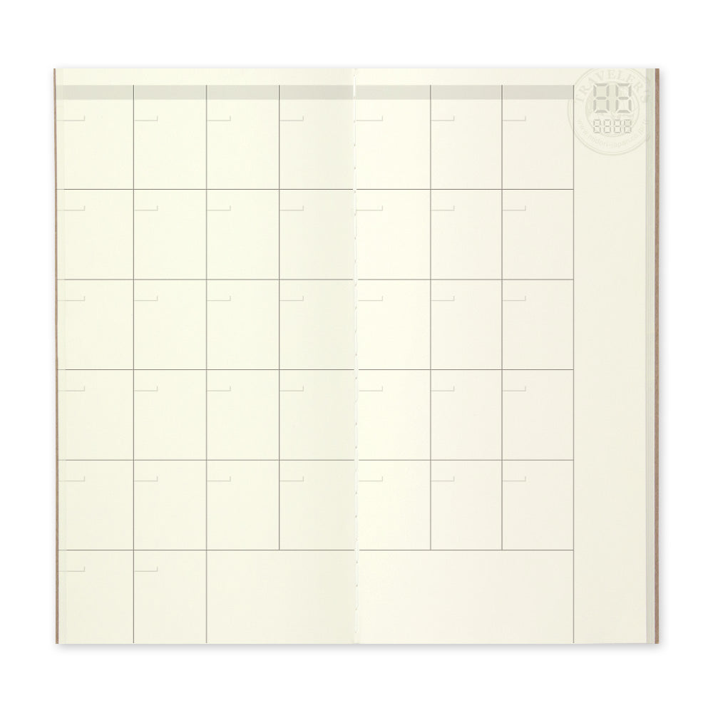 017 TRAVELER'S notebook Refill Free Diary Monthly