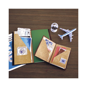 010 TRAVELER'S Passport notebook Refill Kraft Paper Folder