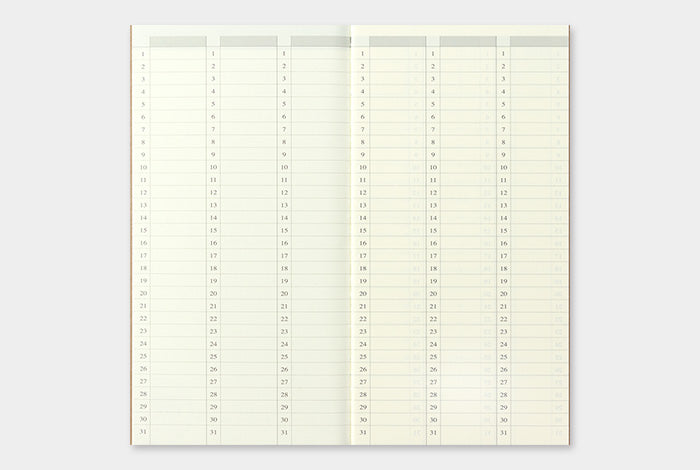 TRC Traveler’s notebook Free Diary Refill (R) (Weekly) No18
