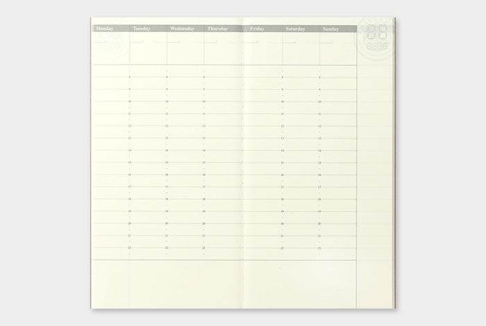 TRC Traveler’s notebook Free Diary Refill (R) (Weekly) No18